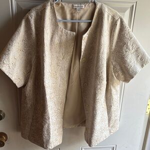 Coldwater Creek Tan Textured Jacket